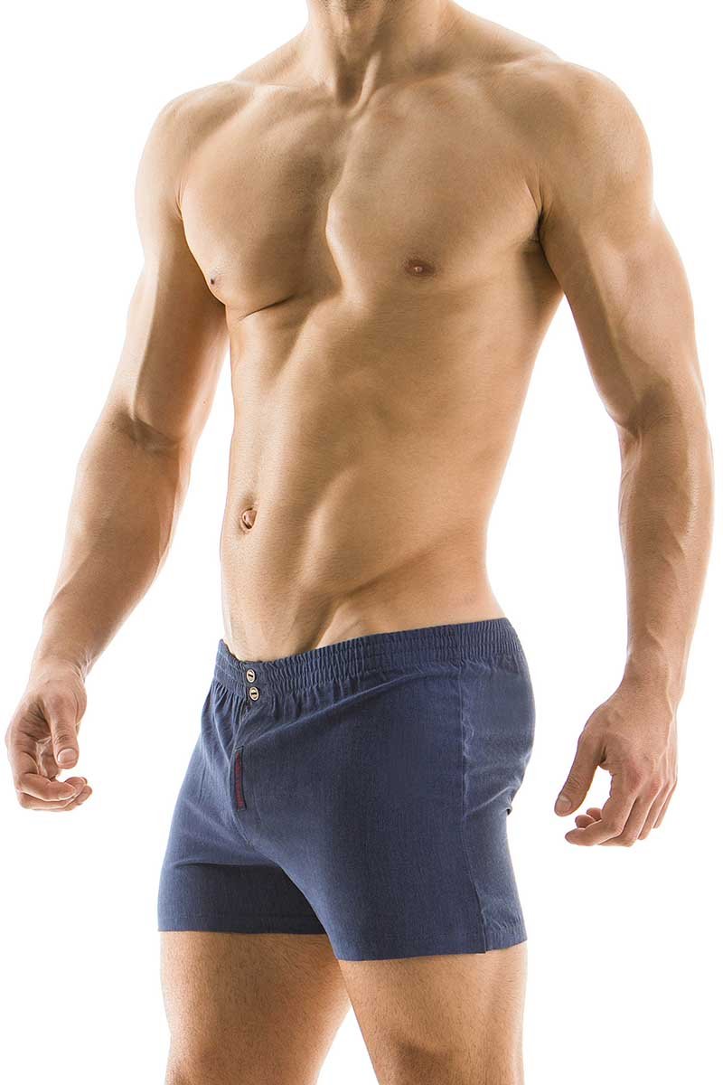 Modus Vivendi Blue Plain Loose Fit Boxer