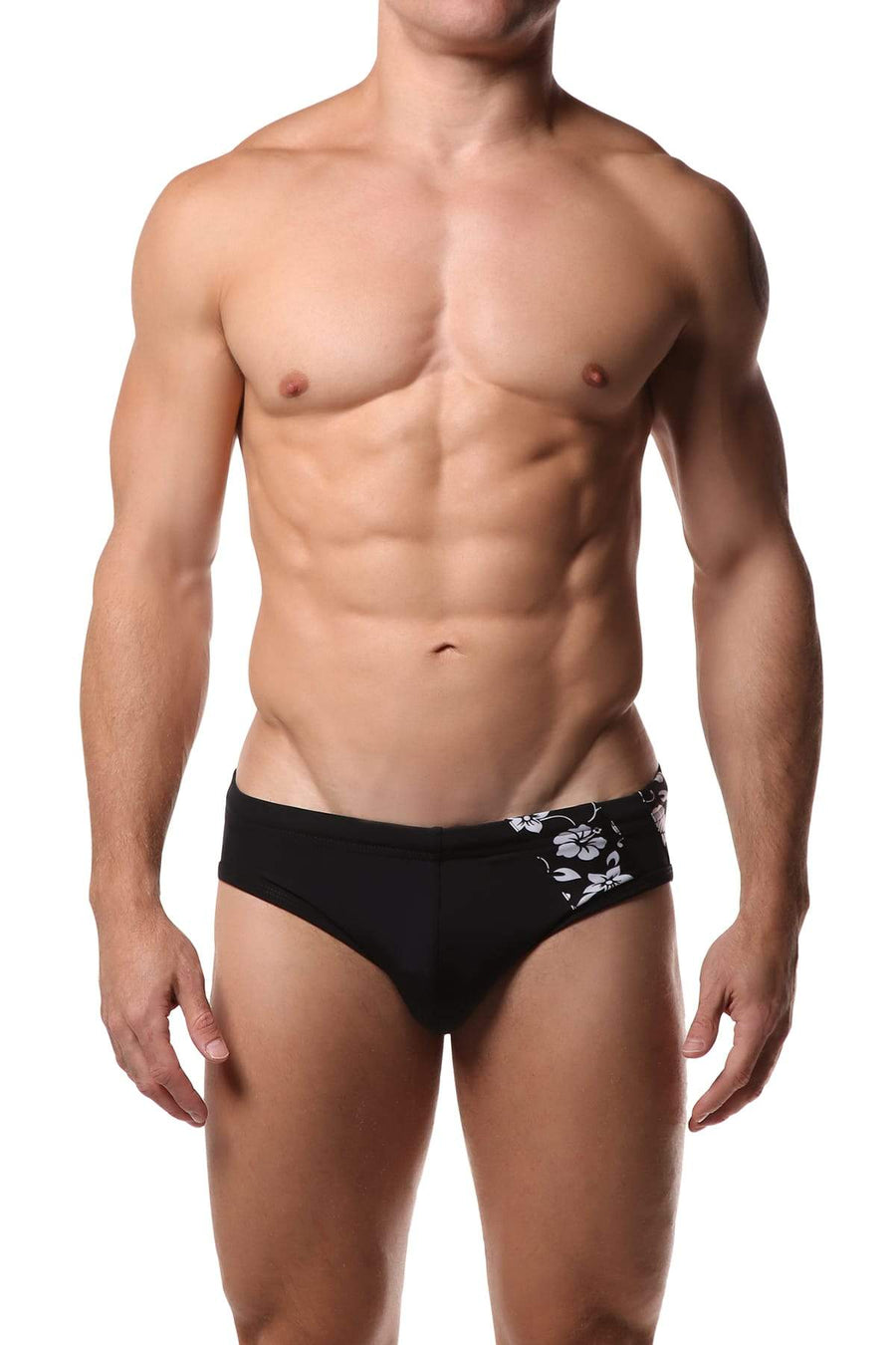 Freedom Reigns Black & Hawaiian Applique Swimwear
