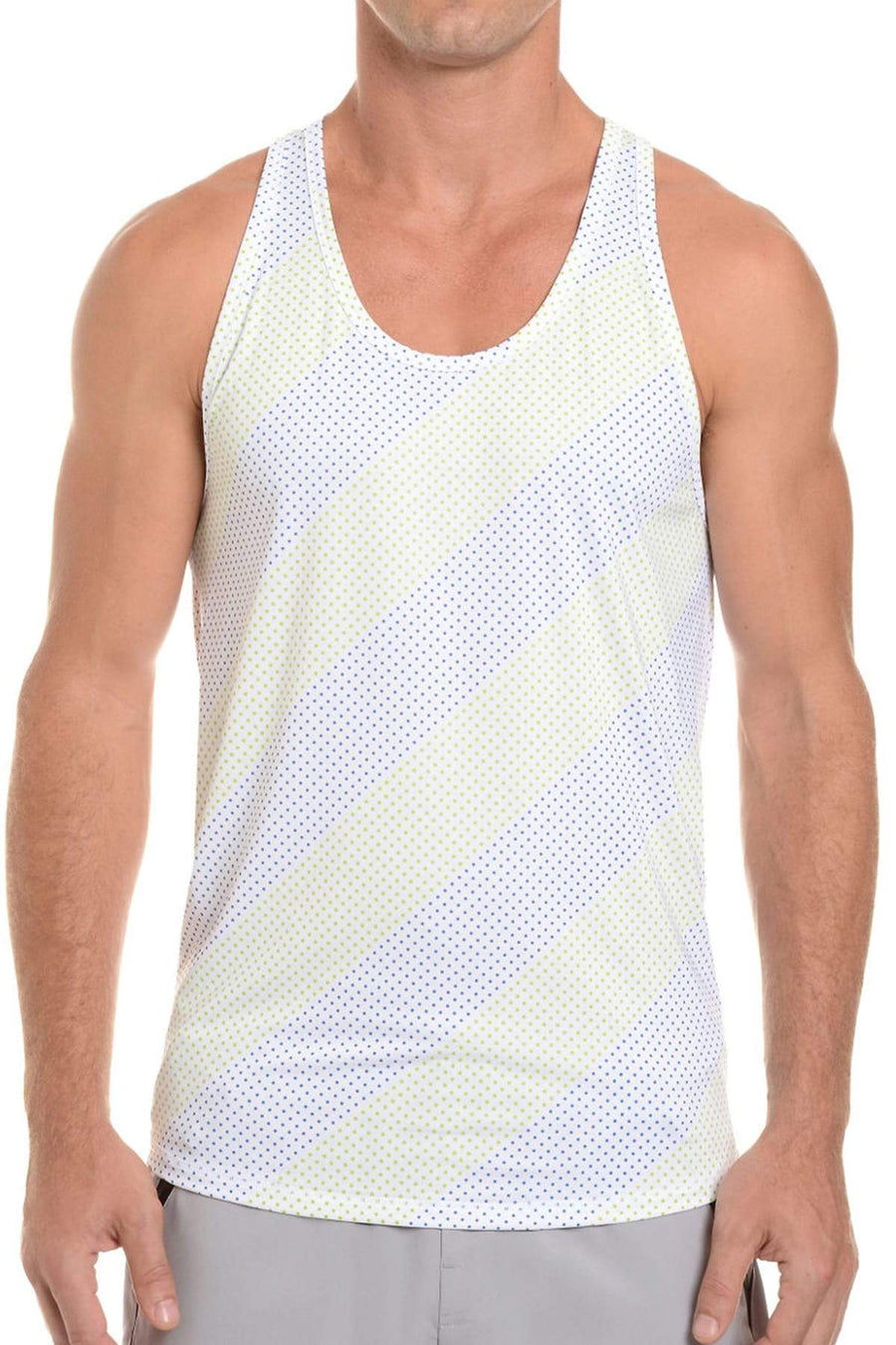 2(X)IST Blue & Green Dot Print Tank