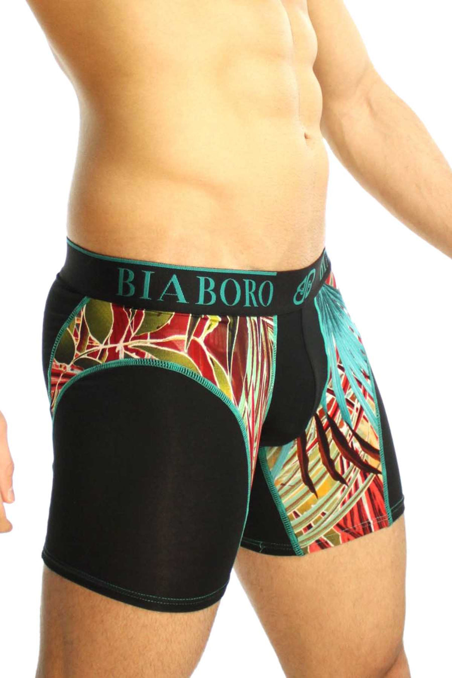 Black & Multi Firework Print Bamboo Boxer