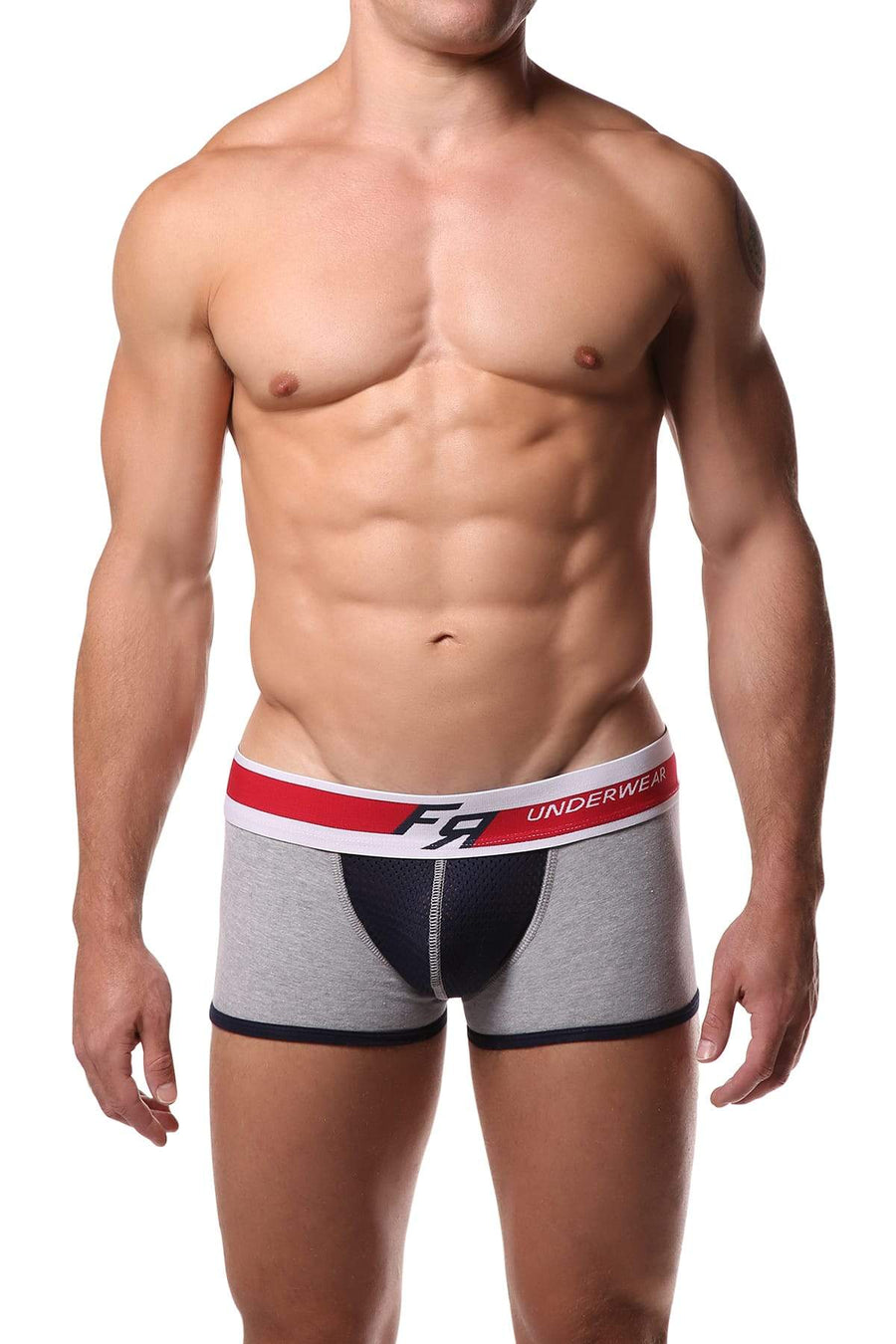 Freedom Reigns Light Grey & Navy Mesh Trunk