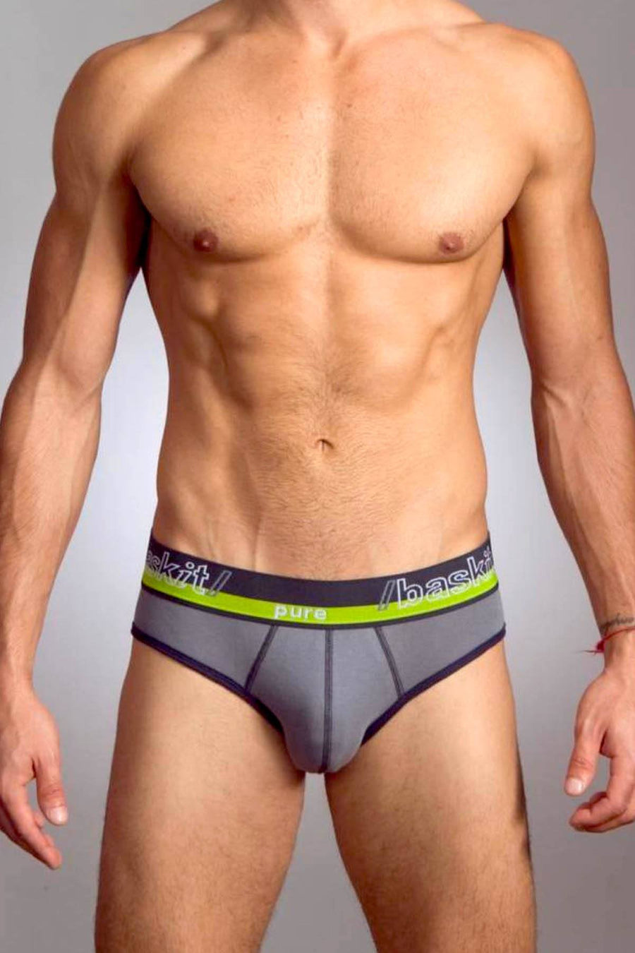 Baskit Charcoal-Grey Pure Jock-Brief
