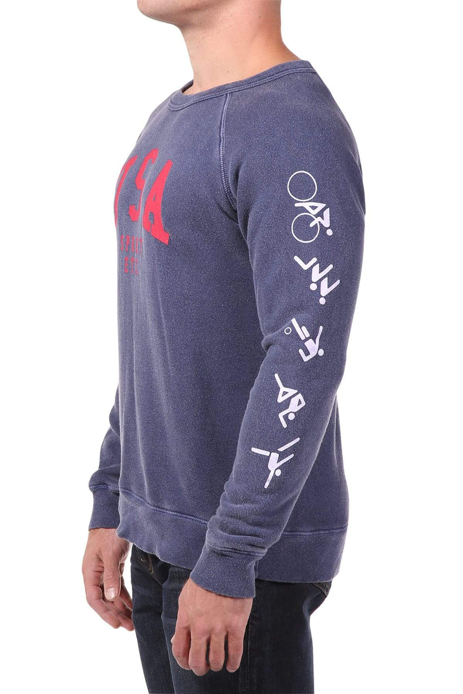 Rxmance Unisex Navy Blue USA Sweatshirt