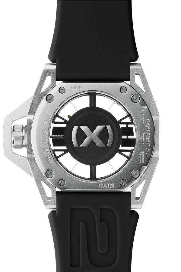 2(X)IST Anodized-Aluminum/Black/White NYC Watch