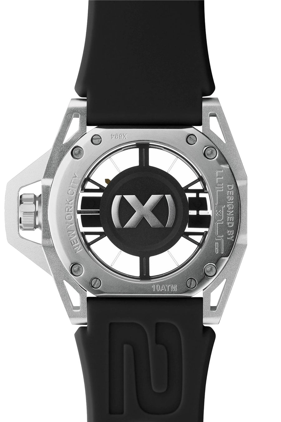 2(X)IST Anodized-Aluminum/Black/White NYC Watch