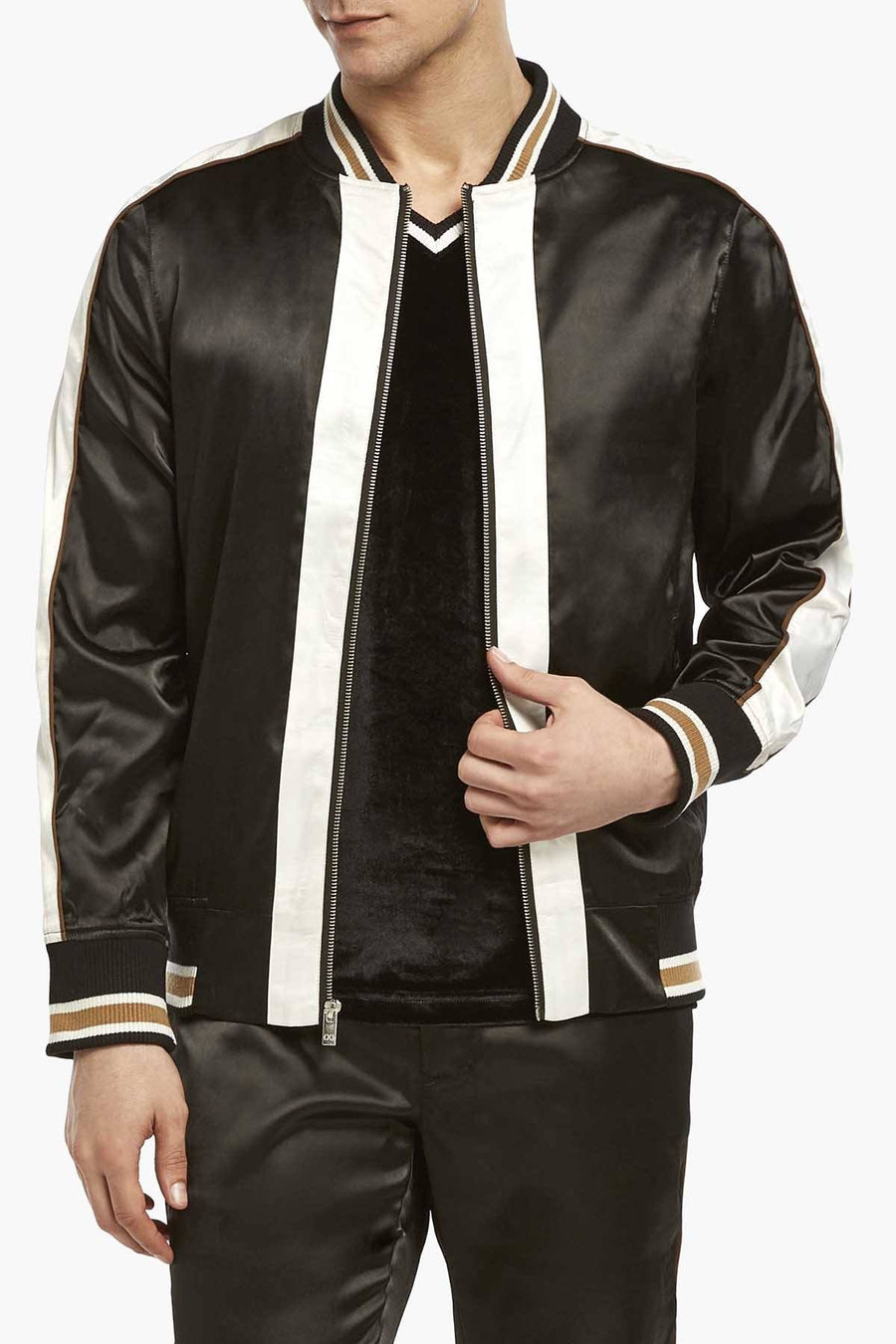 2(X)IST Black/White After-Hours Bomber Jacket