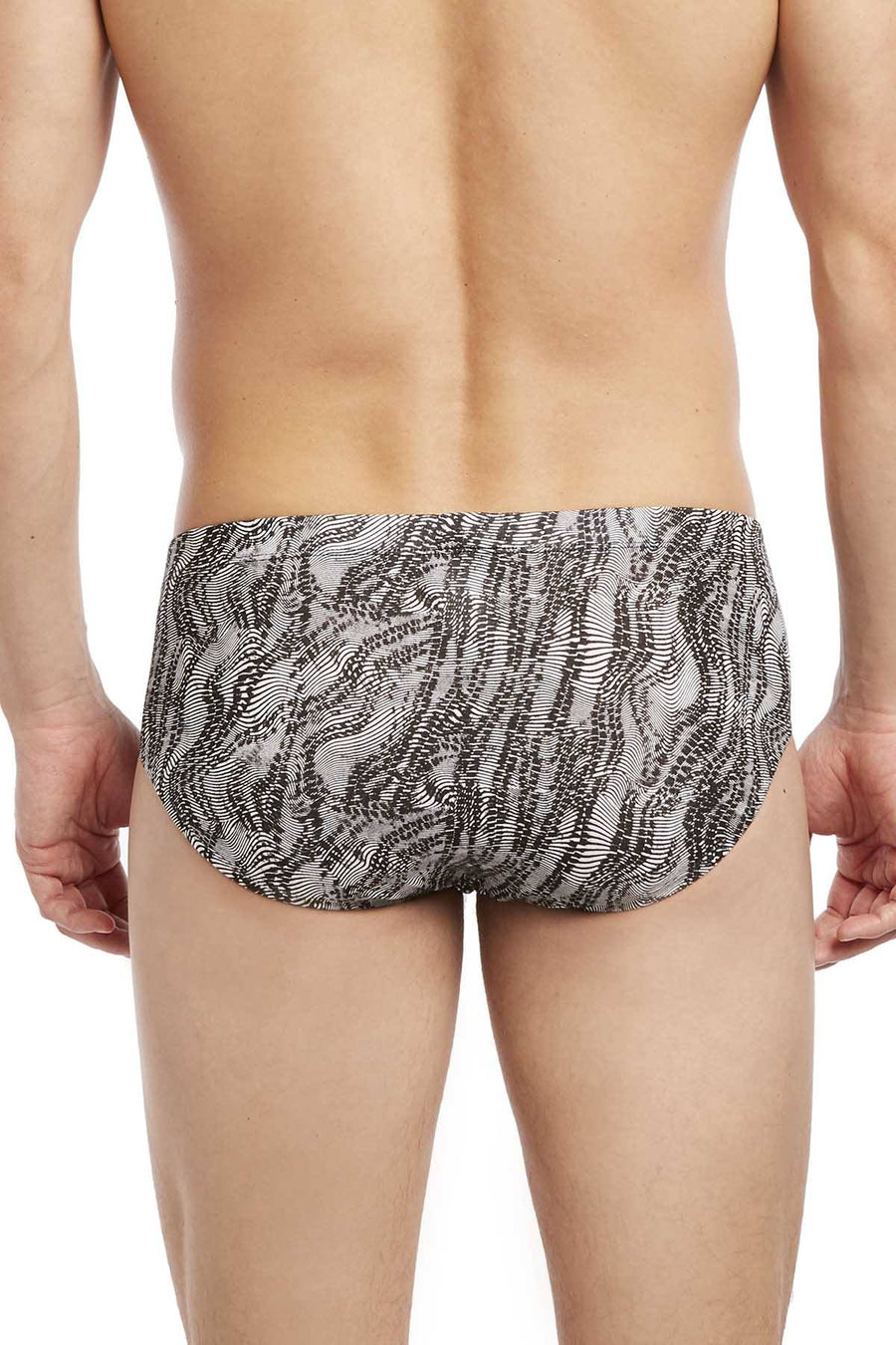2(X)IST Black/White Digi-Zebra Print Graphic Cotton Bikini
