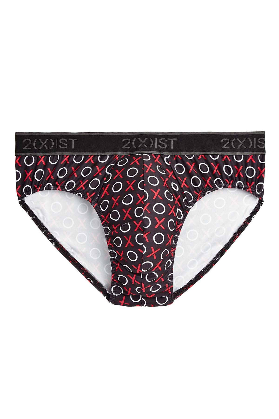 2(X)IST Black X's & O's Graphic Micro No-Show Brief