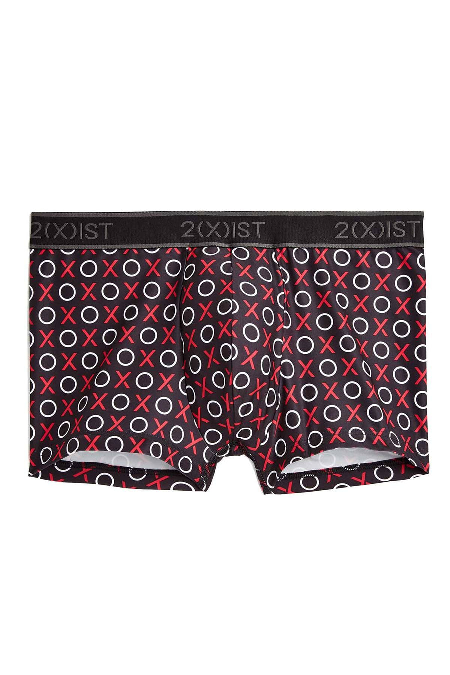 2(X)IST Black X's & O's Graphic Micro No-Show Trunk