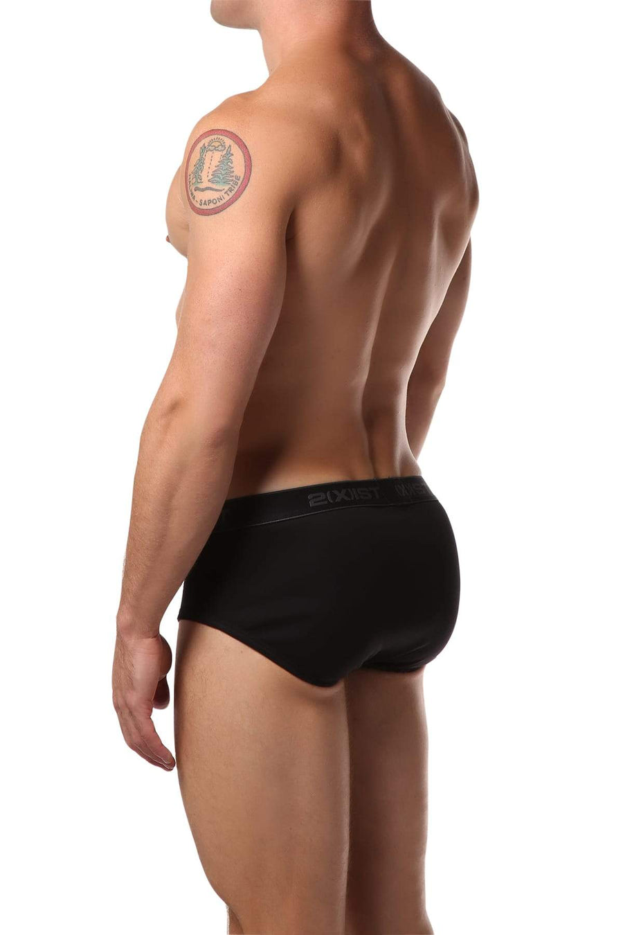2(X)IST Blue/Black/Lime Green Essential Contour Pouch Brief 3-Pack