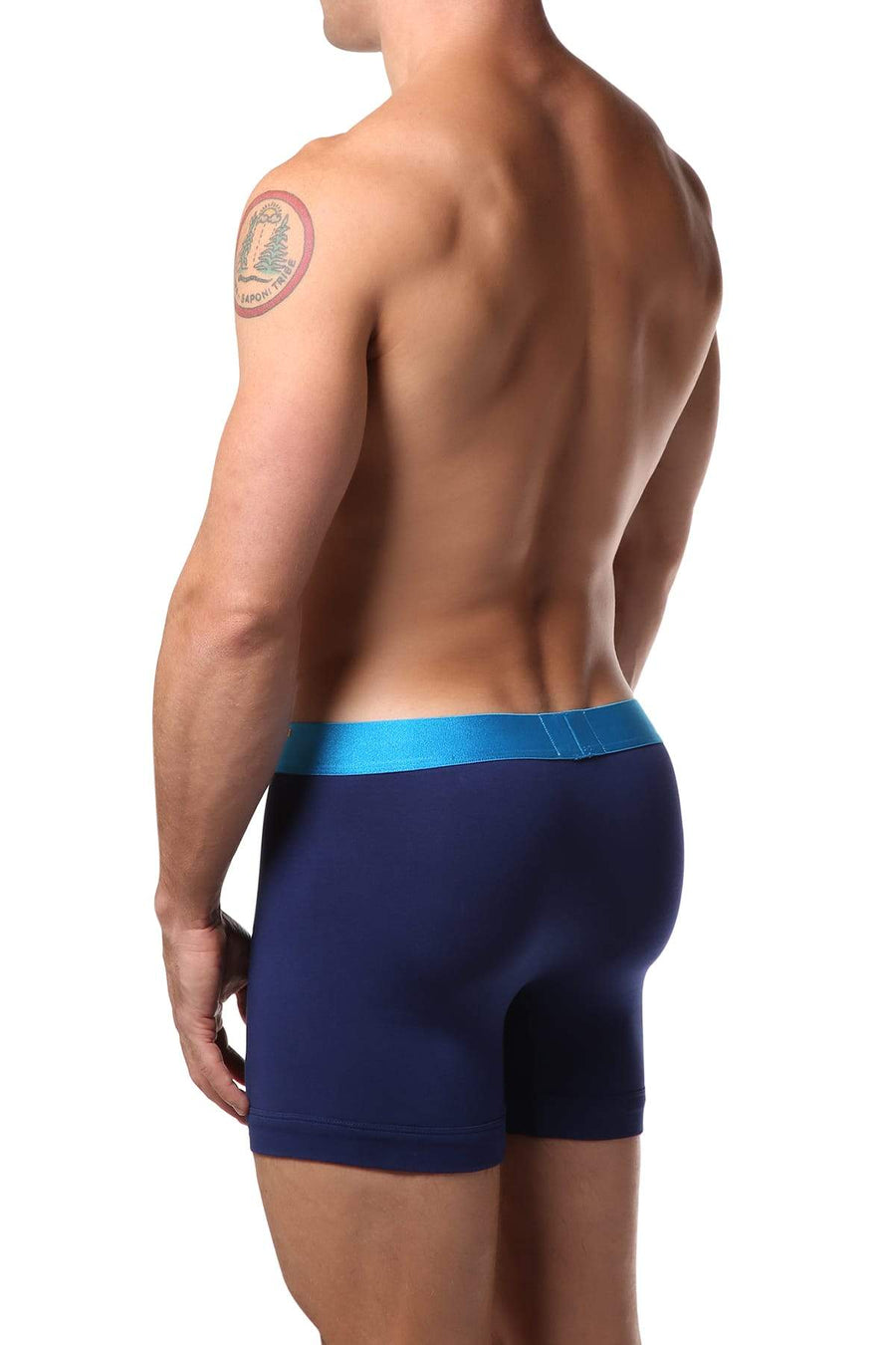 2(X)IST Blue Depth Electric Cotton Stretch Boxer Brief