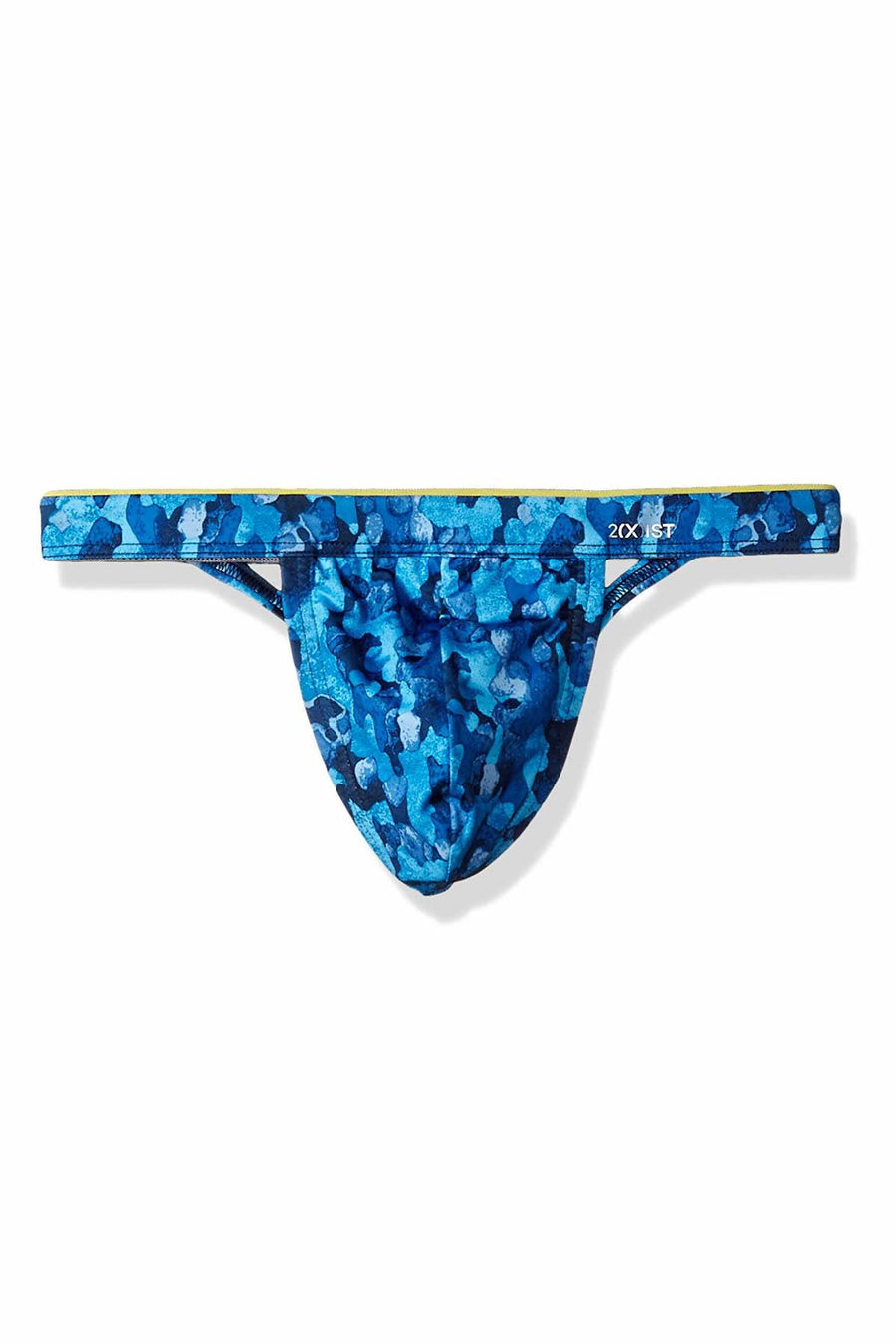 2(X)IST Blue Tree-Camo Sliq-Micro Y-Back Thong