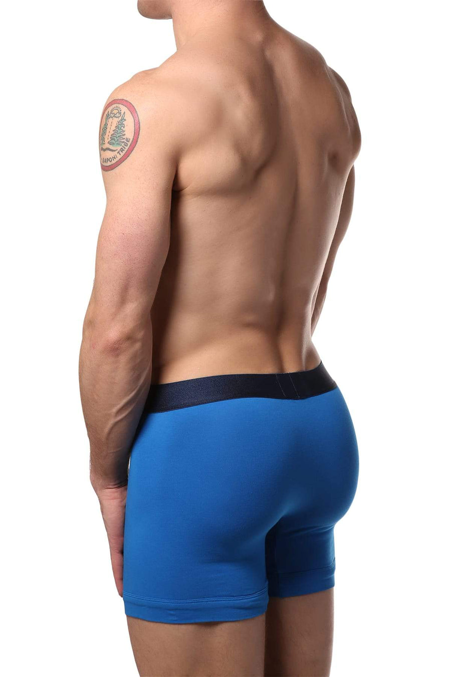 2(X)IST Blue & Blue Electric Cotton Boxer Brief