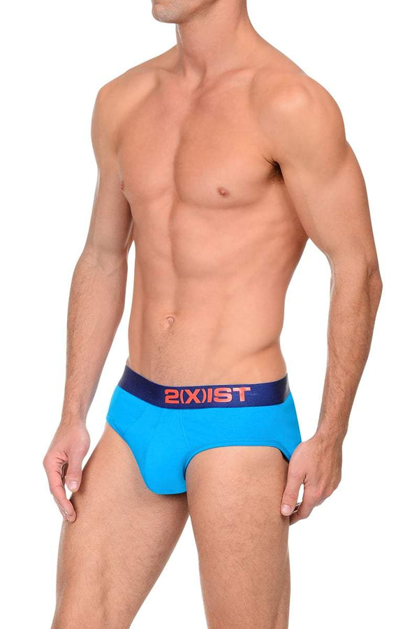 2(X)IST Bright Blue & Blue Electric Cotton Brief