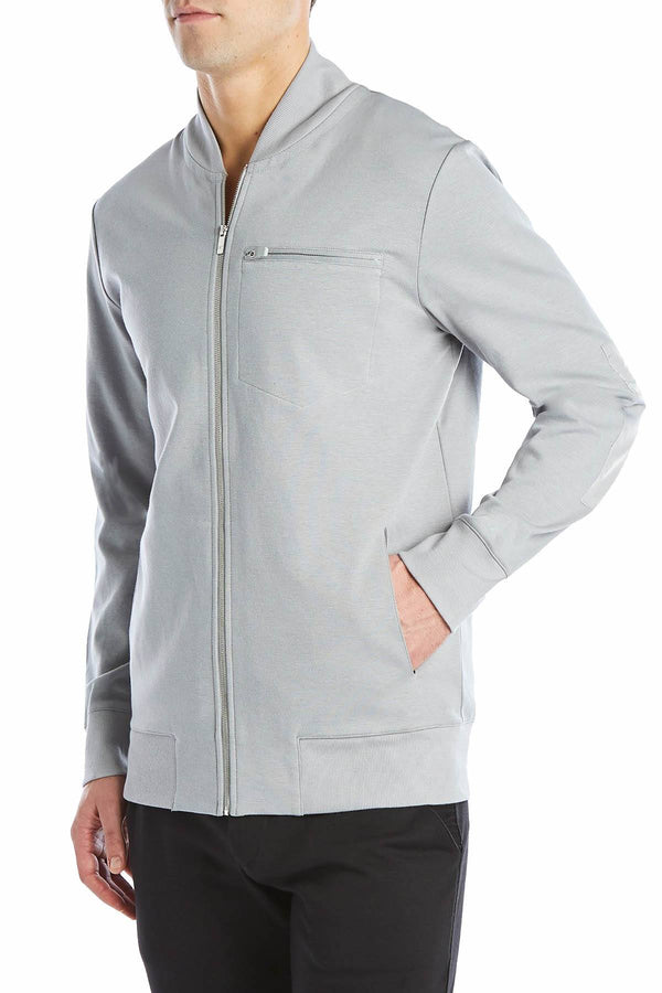 2(X)IST Cement-Grey Modern Classic Track Jacket