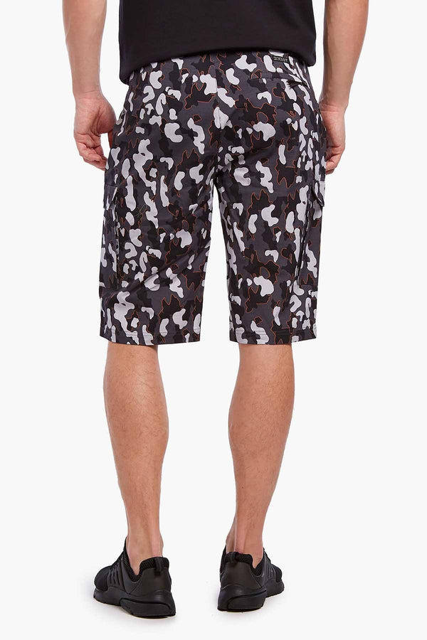 2(X)IST Charcoal/Golden-Poppy Pop-Camo Military Sport Cargo Short