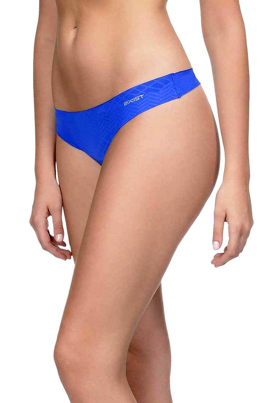 2(X)IST Cobalt Blue Laser Cut Thong