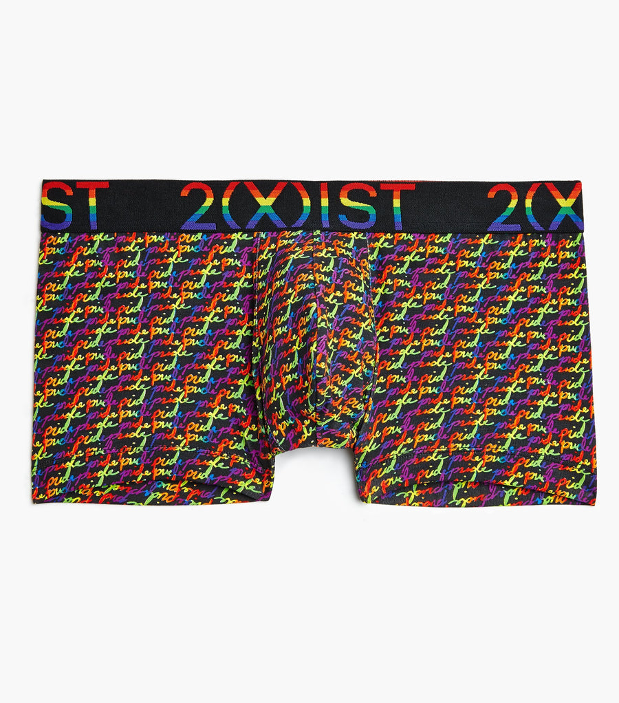 2(X)IST Cursive Pride Cotton Stretch No Show Trunk