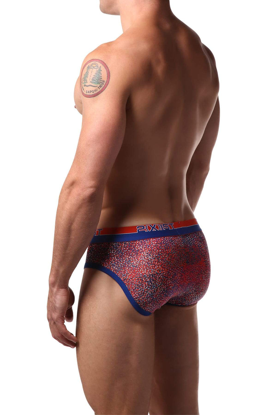 2(X)IST Dot Orange Graphic Cotton Brief