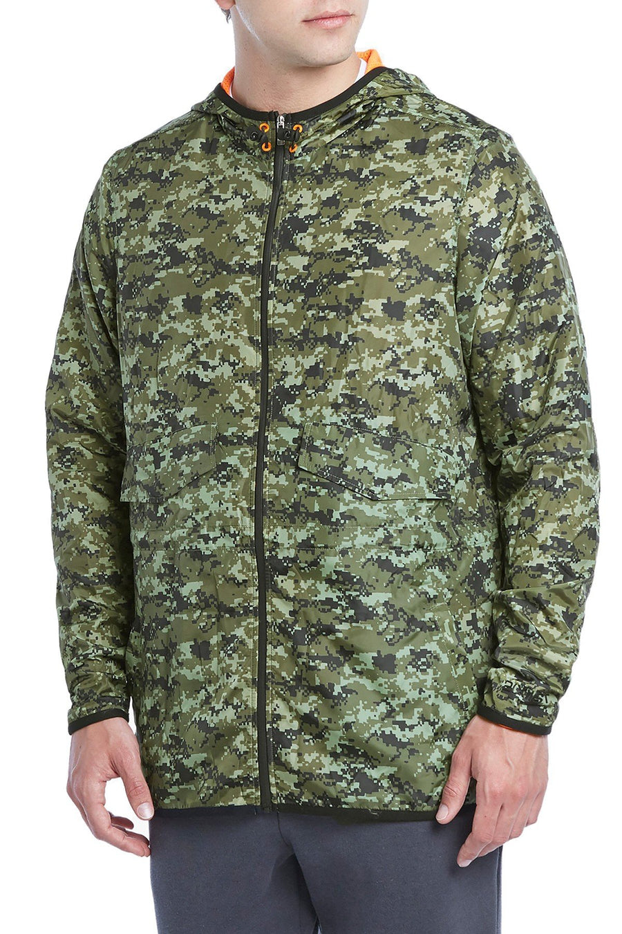 2(X)IST Green-Camo Hooded Travel Jacket