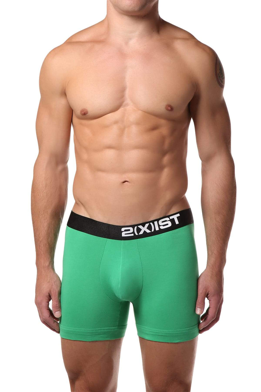 2(X)IST Green Electric Cotton Boxer Brief