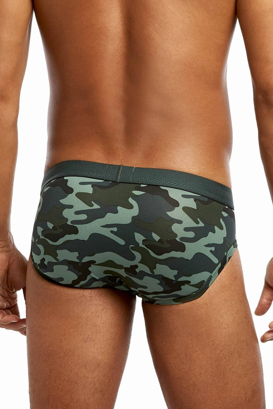 2(X)IST Green-Gables Camo Speed-Dri Mesh No-Show Brief