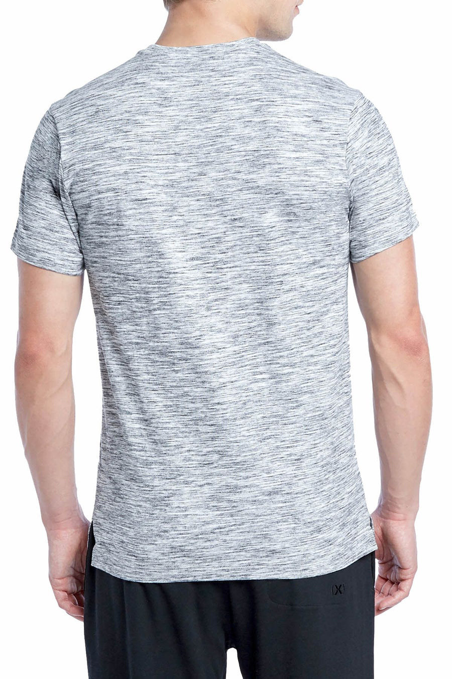 2(X)IST Grey-Heather Lounge Short-Sleeve Cotton T-Shirt