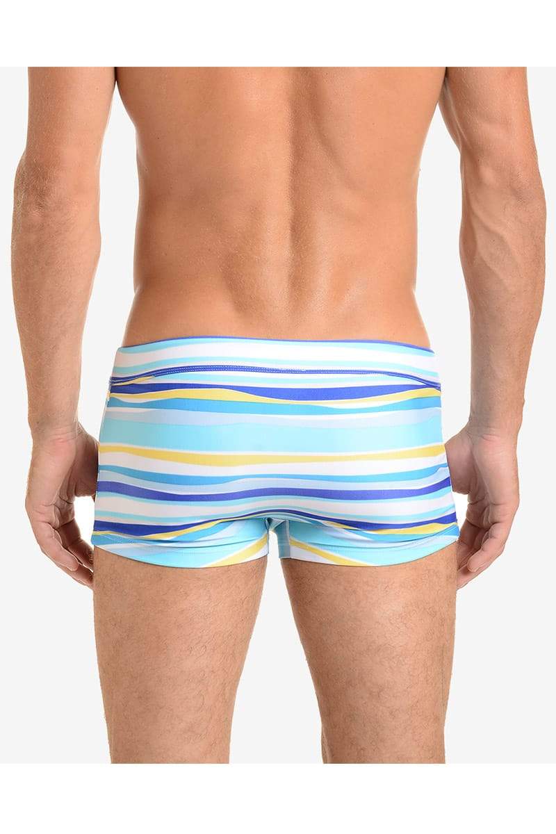 2(X)IST Ice Blue Awning Stripe Swim Trunk