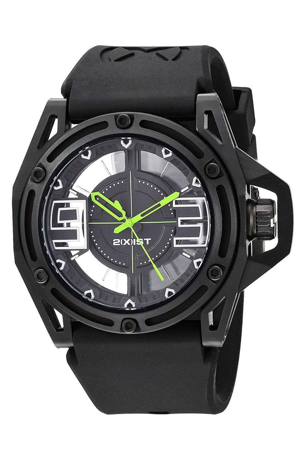2(X)IST Jet-Black/Toxic-Green NYC Watch