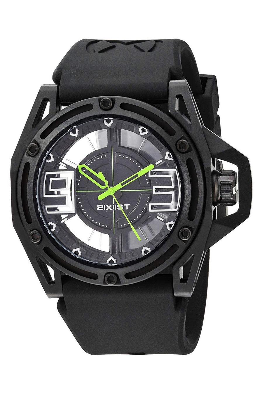 2(X)IST Jet-Black/Toxic-Green NYC Watch