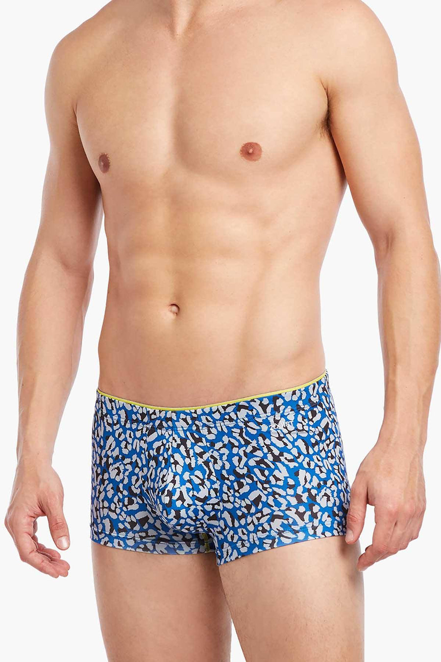 2(X)IST Lapis Blue Cheetah Print Sliq Micro Trunk