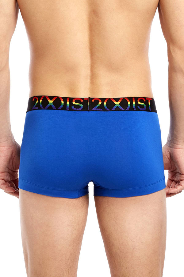 2(X)IST Lapis Blue Pride Cotton Stretch No Show Trunk