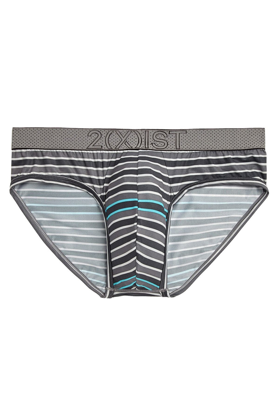 2(X)IST Lead Double-Stripe Speed Dri Mesh No Show Brief