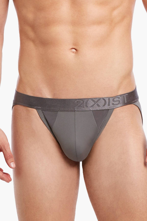 2(X)IST Lead-Grey Air-Luxe Micro Jockstrap