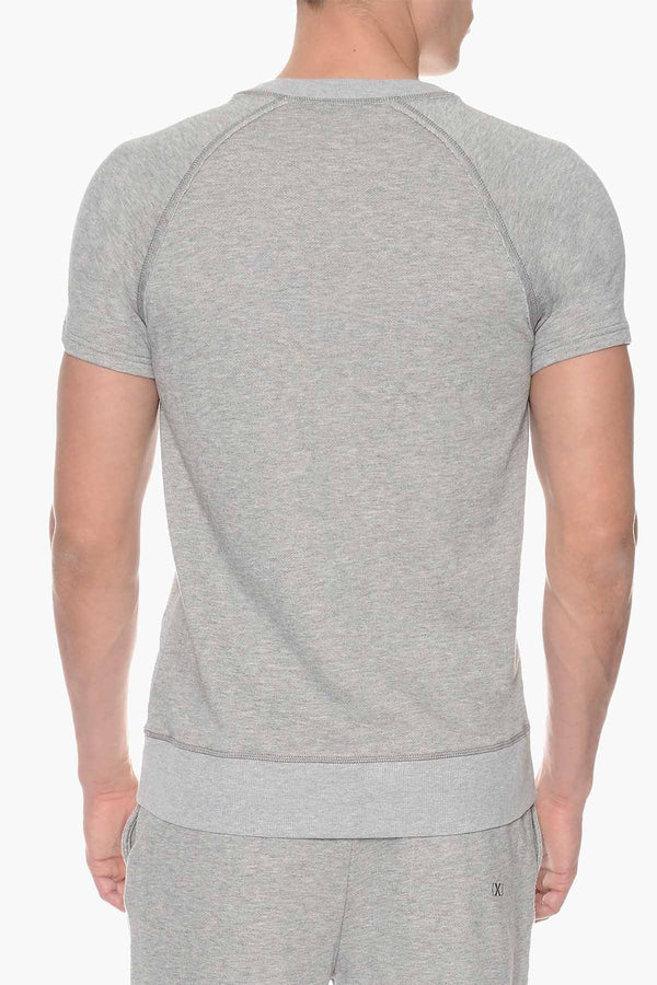 2(X)IST Light Heather Grey Crewneck Short Sleeve Sweatshirt