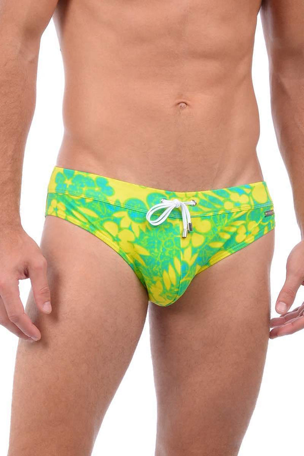 2(X)IST Limoncello Tie-Dye Floral Swim Brief