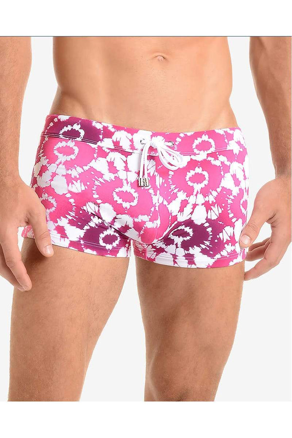 2(X)IST Magenta Tie-Dye Swim Trunk