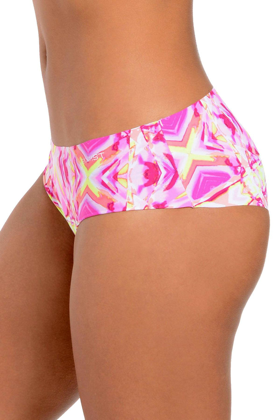 2(X)IST Neon Print Laser Cut Hipster