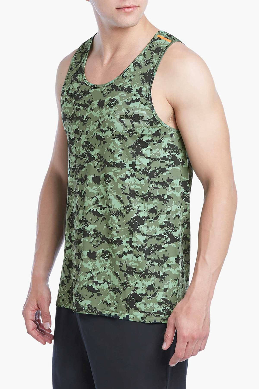 2(X)IST Olive/Black Camo Military Sport Tank Top