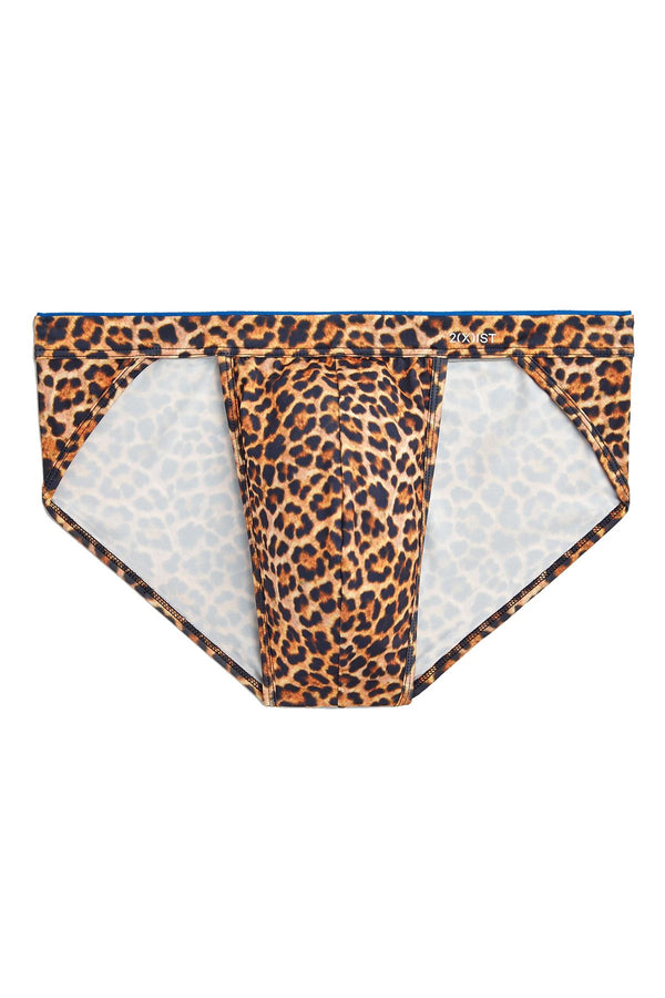 2(X)IST Photo Real Cheetah Sliq Micro Sport Brief