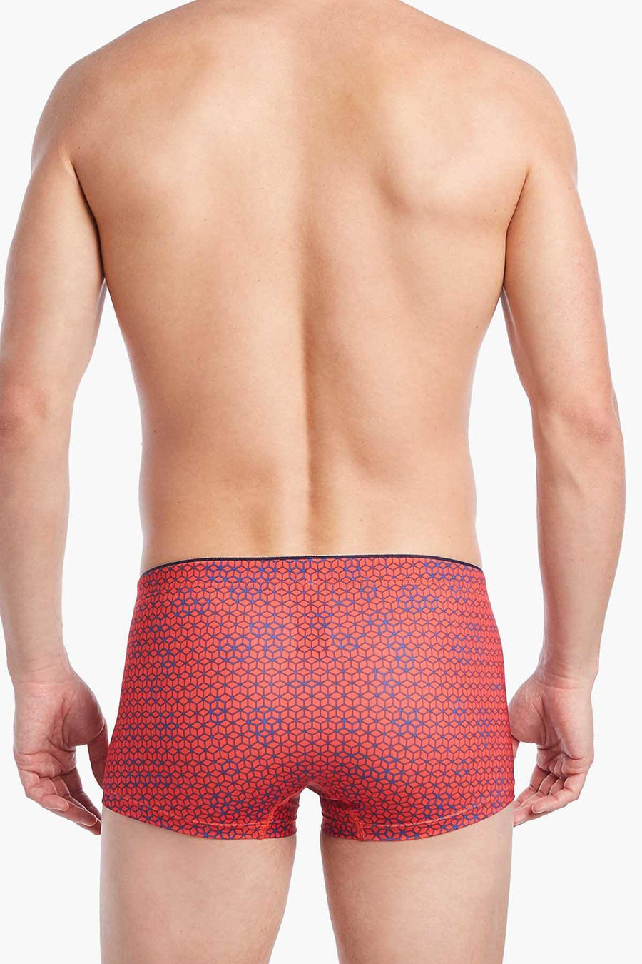 2(X)IST Poppy Red Geo Box Print Sliq Micro Trunk