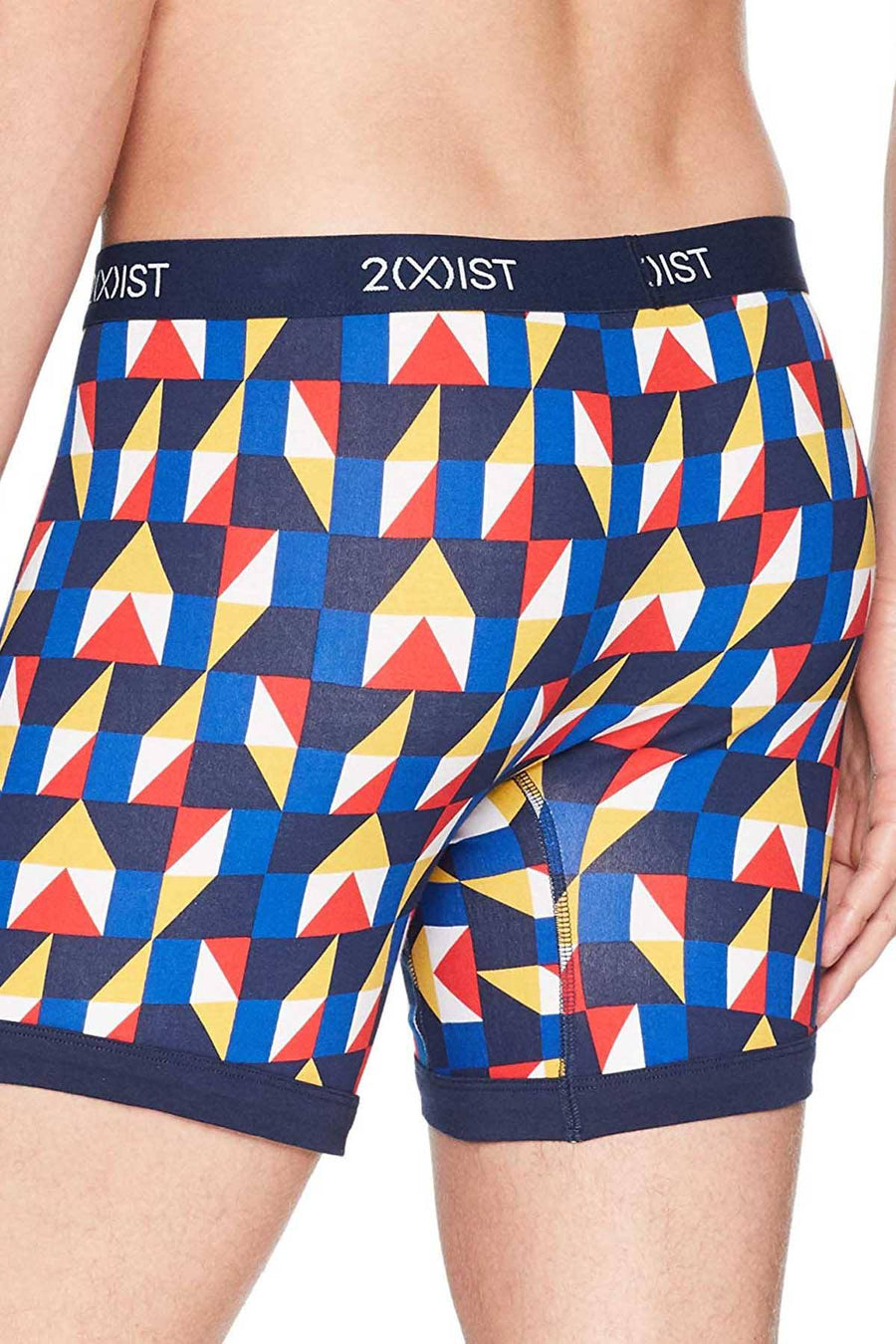 2(X)IST Primary American-Geo Print Graphic Cotton Boxer Brief
