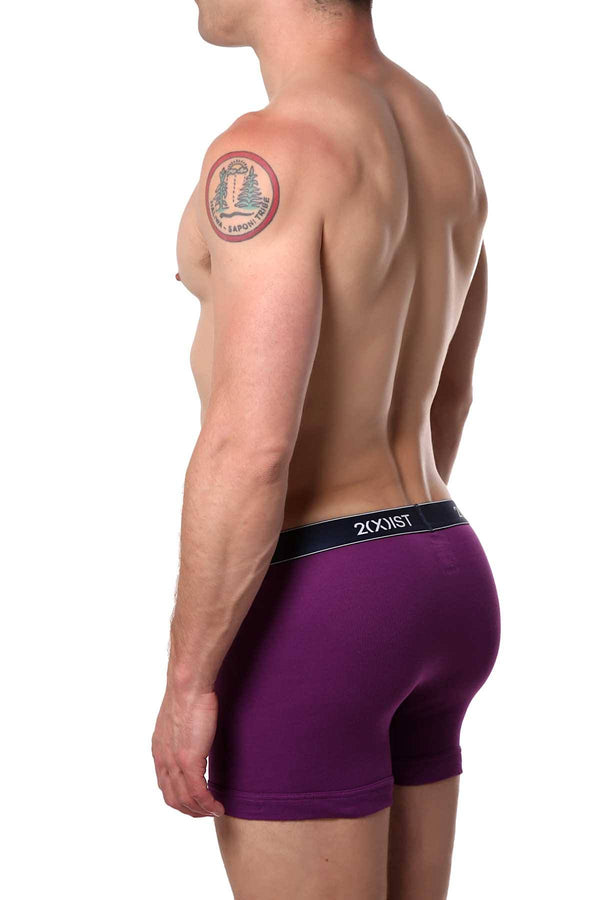 2(X)IST Purple Essential Cotton Boxer Brief