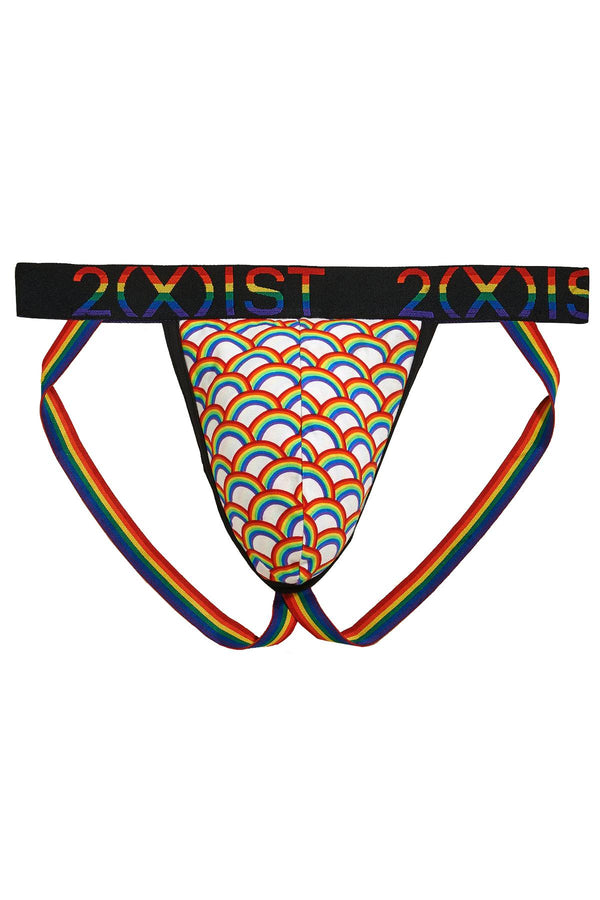2(X)IST Rainbow Geo Pride Cotton Stretch Jockstrap