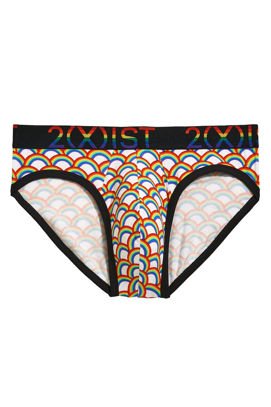 2(X)IST Rainbow Geo Pride Cotton Stretch No Show Brief