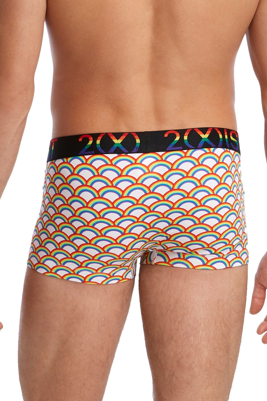 2(X)IST Rainbow Geo Pride Cotton Stretch No-Show Trunk