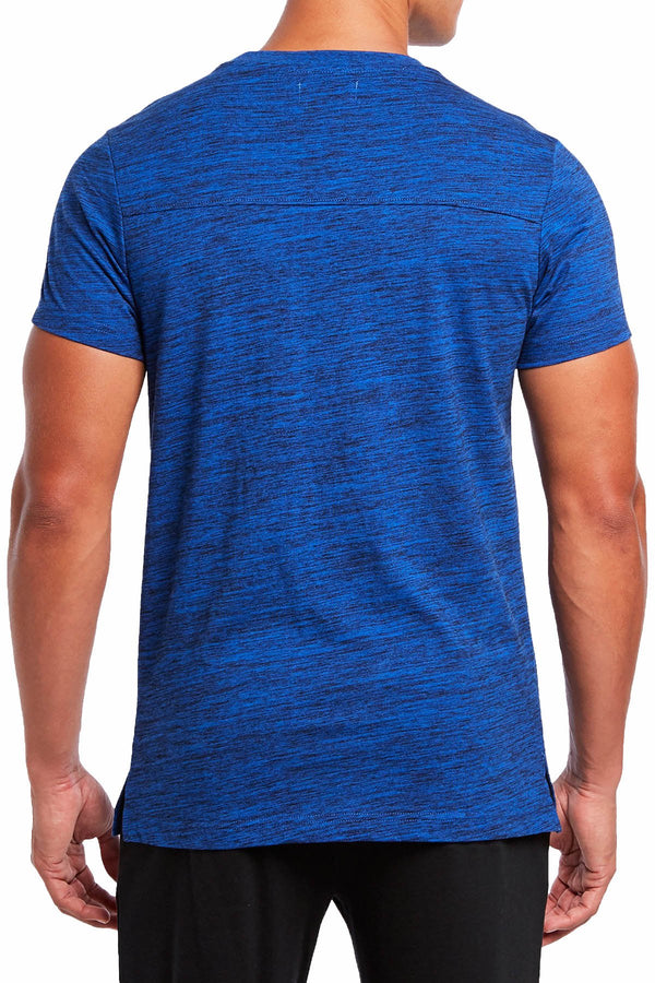 2(X)IST Royal-Heather Lounge Short-Sleeve Cotton T-Shirt