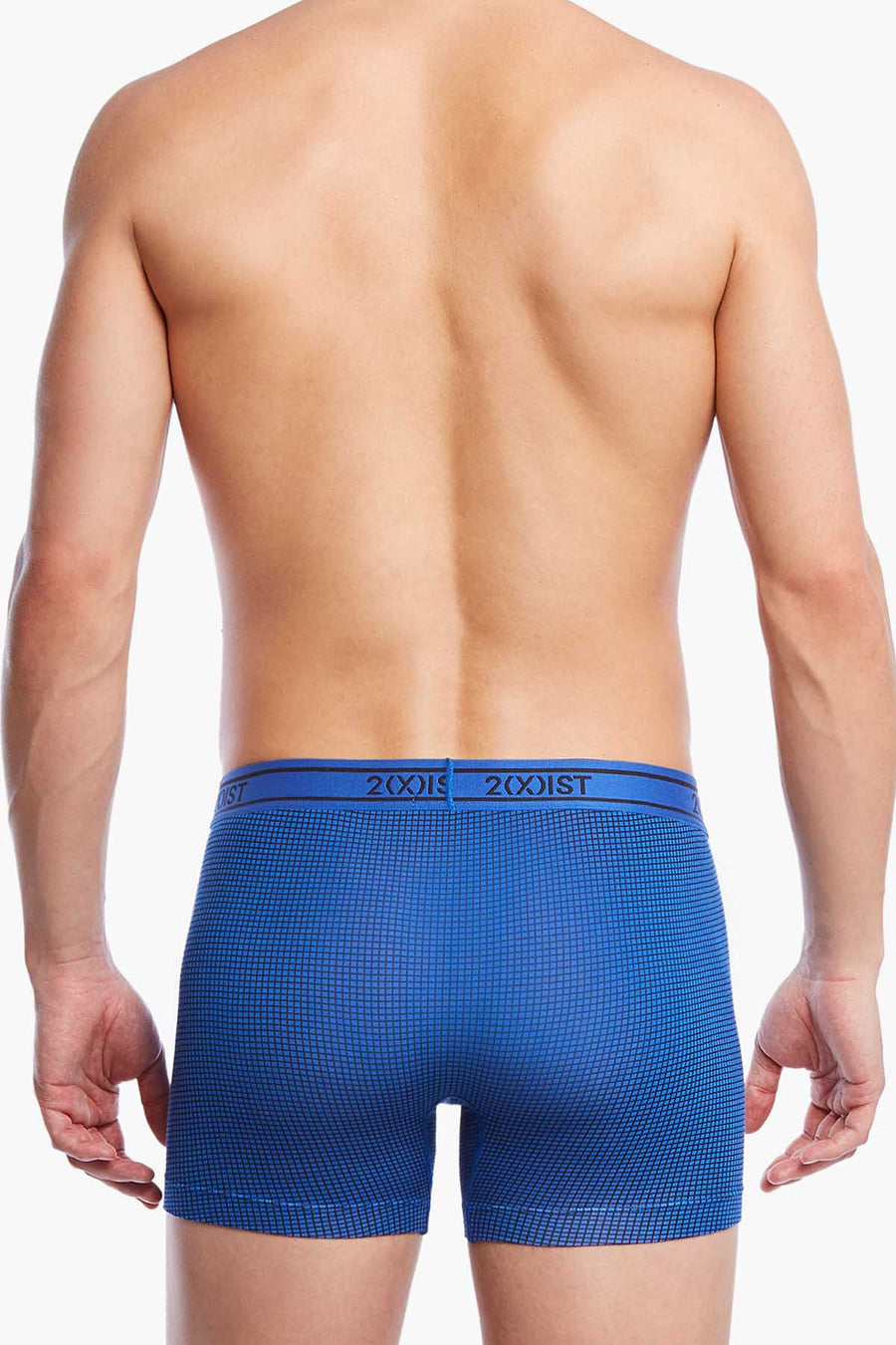 2(X)IST Royal Micro-Grid Print Graphic Modal Boxer Brief