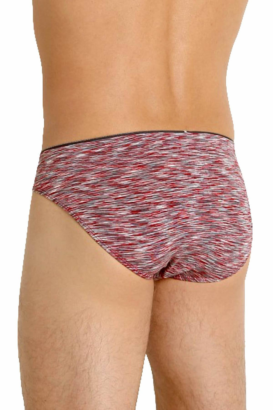 2(X)IST Salsa-Red/Space-Dye Sliq Micro Brief