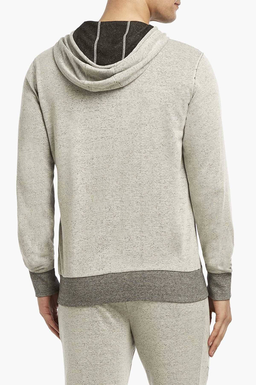 2(X)IST Speckled-Grey Sport Hooded Sweatshirt